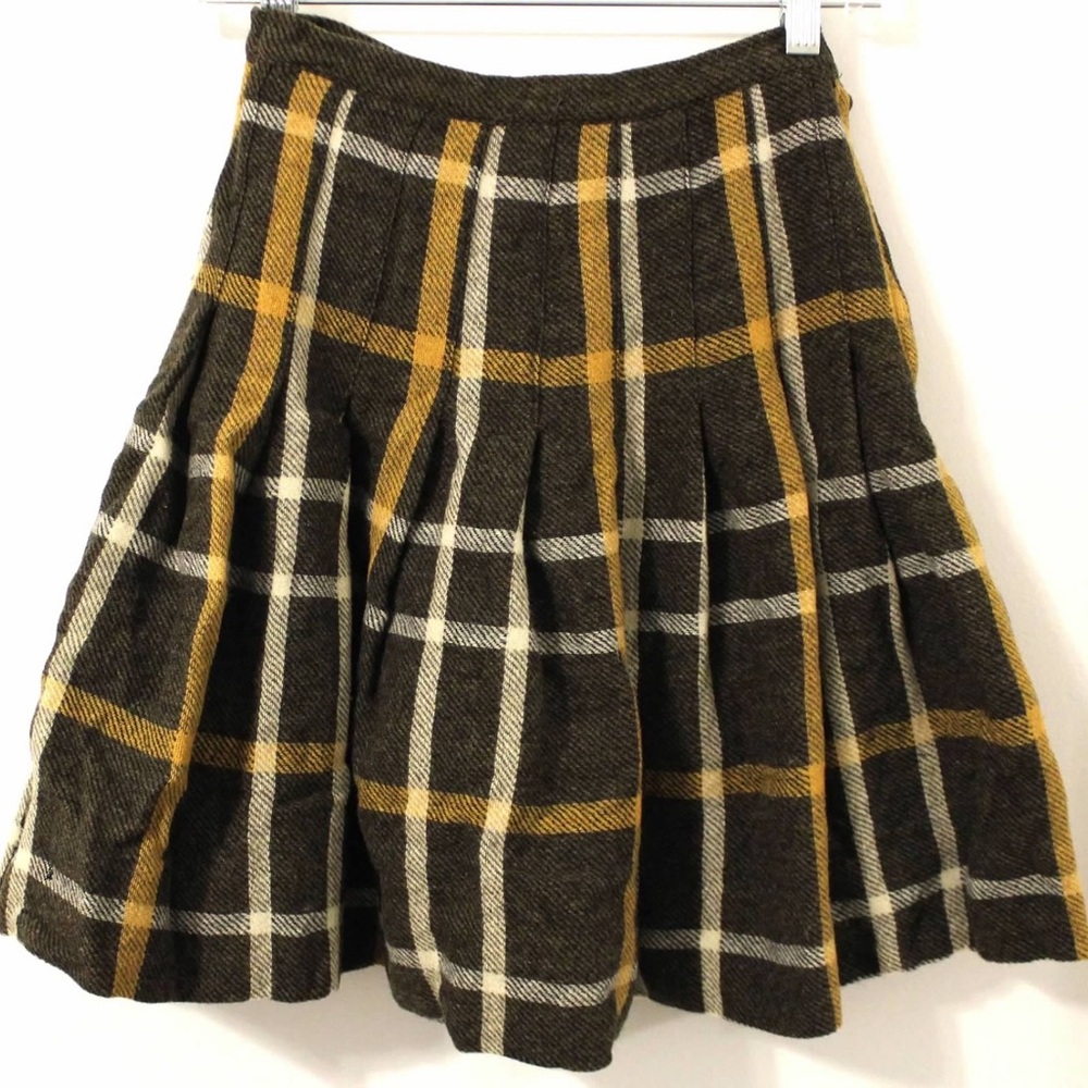 Vintage Country Set by Margit plaid midi skirt